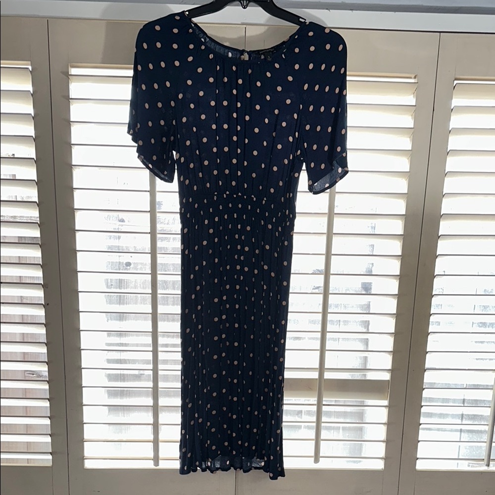 Banana Republic Blue Sheath Midi Dress